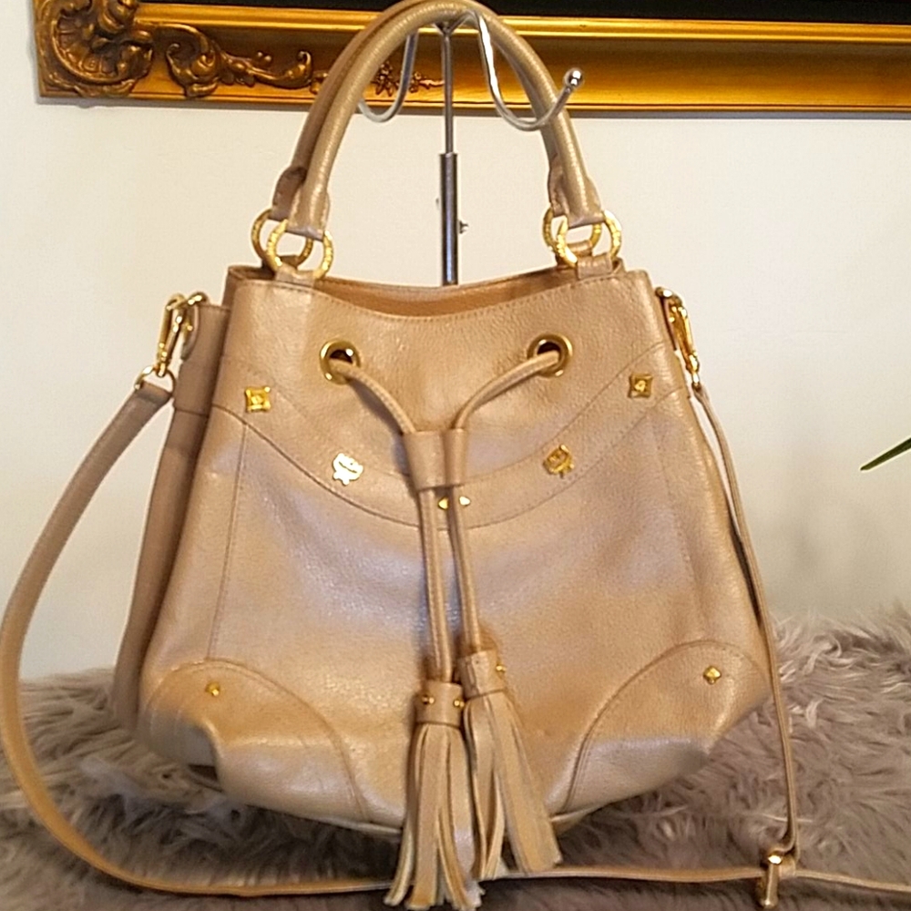 MCM leather 2 way bag